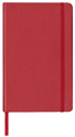 red faux leather reporter notebook