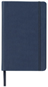 navy blue faux leather reporter notebook
