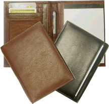 Leather Wallet Pocket Notepad